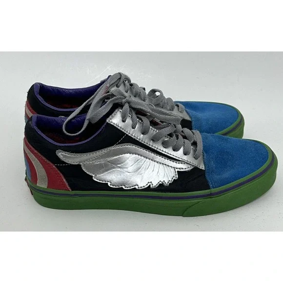 Vans X Marvel Avengers Old Skool Mens 8 Women 9.5 Shoes Captain America Sneakers - Picture 2 of 7